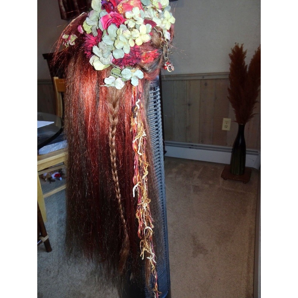 Gypsy Costume Adult Fortune Teller Festival Custom Made Wig Braids Whimsigoth